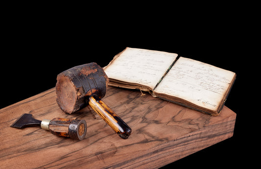 Purdey founder's mallet and chisel