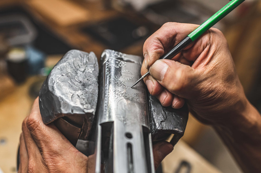 Purdey craftsman engraving 